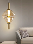 Nordic designer glass chandelier for modern spaces