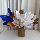Artificial silk leaves for floral decoration