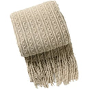 Boho check throw with tassels for living room