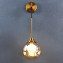 modern led wall light in the shape of a decorative ball