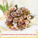 Silk artificial rose bouquet for Valentine's Day