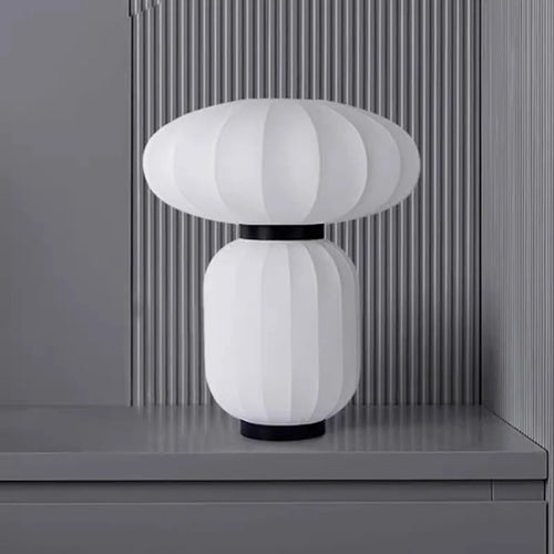 Silk table lamp wabi-sabi style for living room bedroom creative decor kitchen dining designer lighting - vue 5 sur 7
