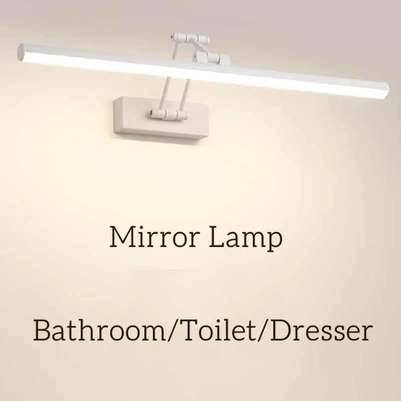 Waterproof LED mirror cabinet lamp foldable telescopic - vue 4 sur 16