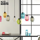 Modern transparent glass pendant chandelier with elegant design