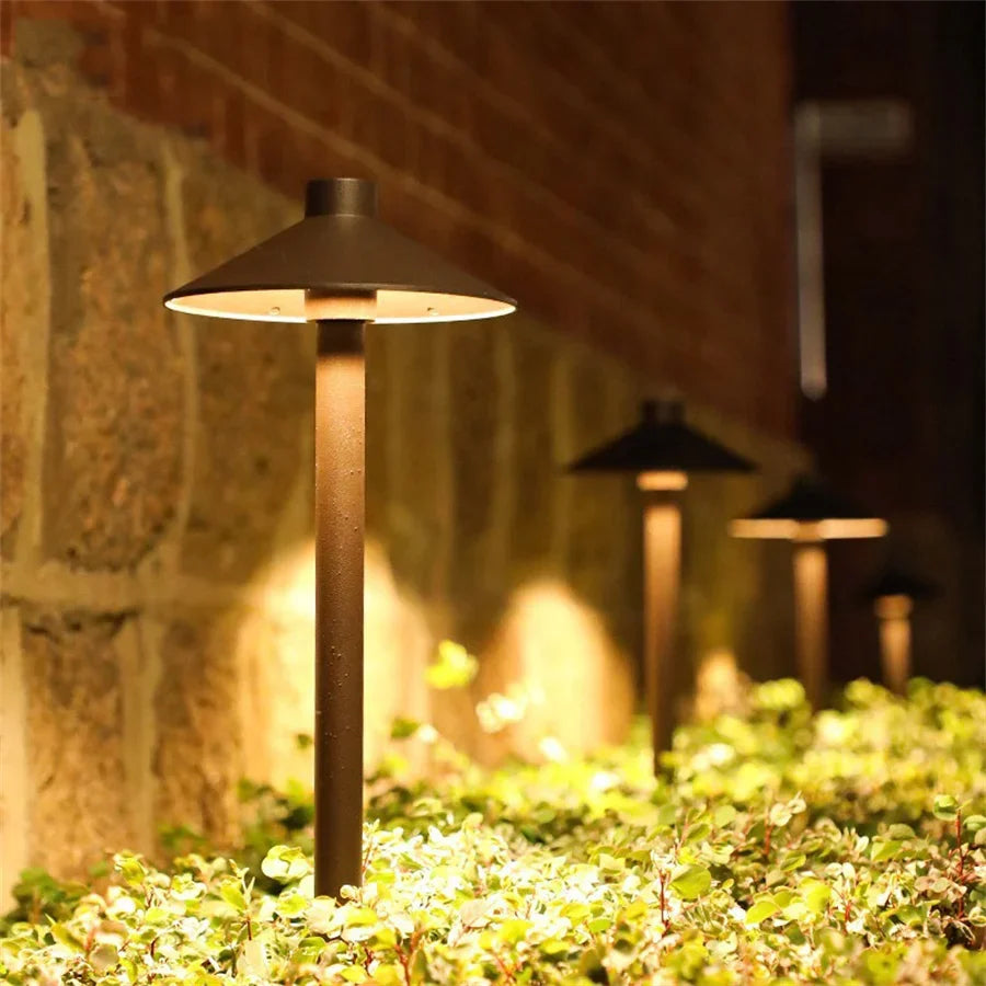 Waterproof outdoor LED light for garden and lawn