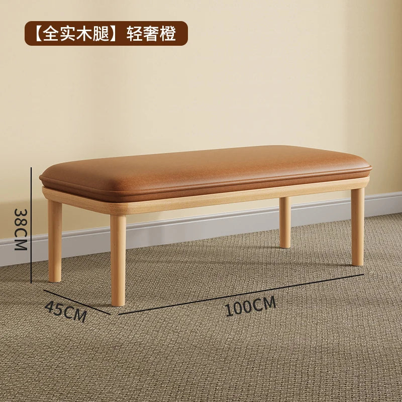 Nordic modern velvet stool unique and space-saving pouf - vue 23 sur 24
