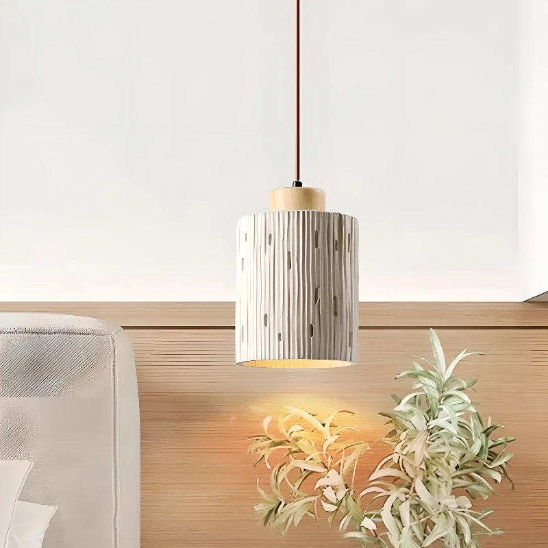 Modern nordic style cement LED pendant light for interior decor