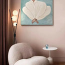 LED floor lamp with glass moon ball