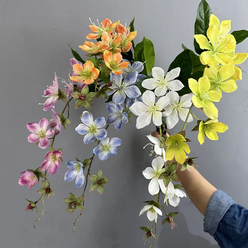 Artificial silk jasmine branch for festive decoration