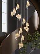 Modern LED chandelier suspended designer lighting for contemporary spaces