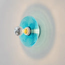Nordic ripple glass LED wall light for ambient decor