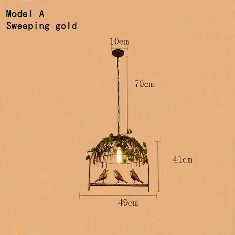 Botanical chandelier for restaurant and bar decor