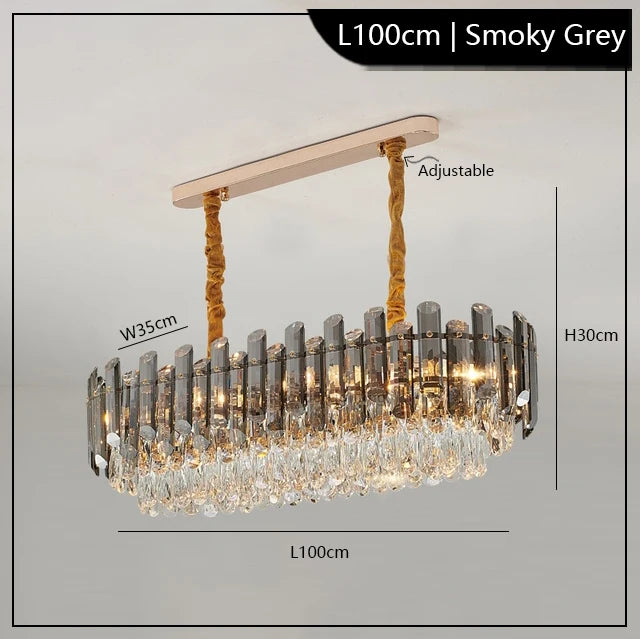 Modern luxury crystal led chandelier in stock