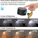 Rechargeable usb led wall lamp with 360° magnetic ball, dimmable touch control