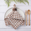 Gingham cotton napkin 42x42 cm country style