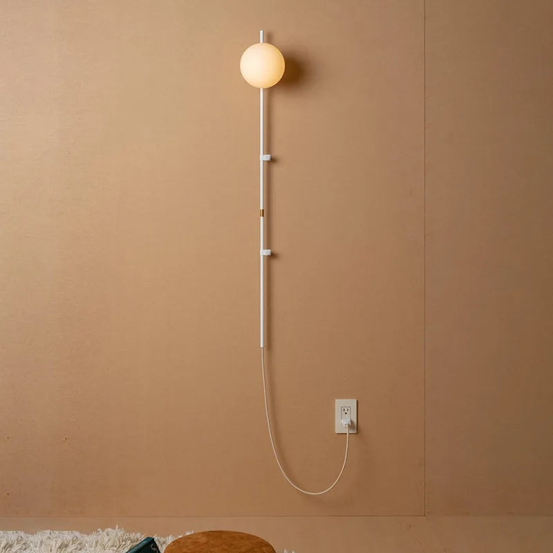 Modern glass wall light for minimalist Nordic interiors