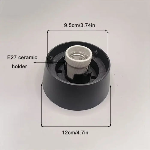 Outdoor black globe post lamp for garden and terrace lighting - vue 11 sur 15