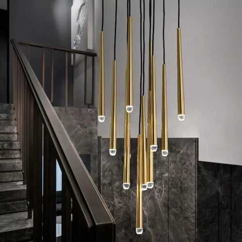 Modern crystal chandelier for elegant indoor lighting - vue 5 sur 17