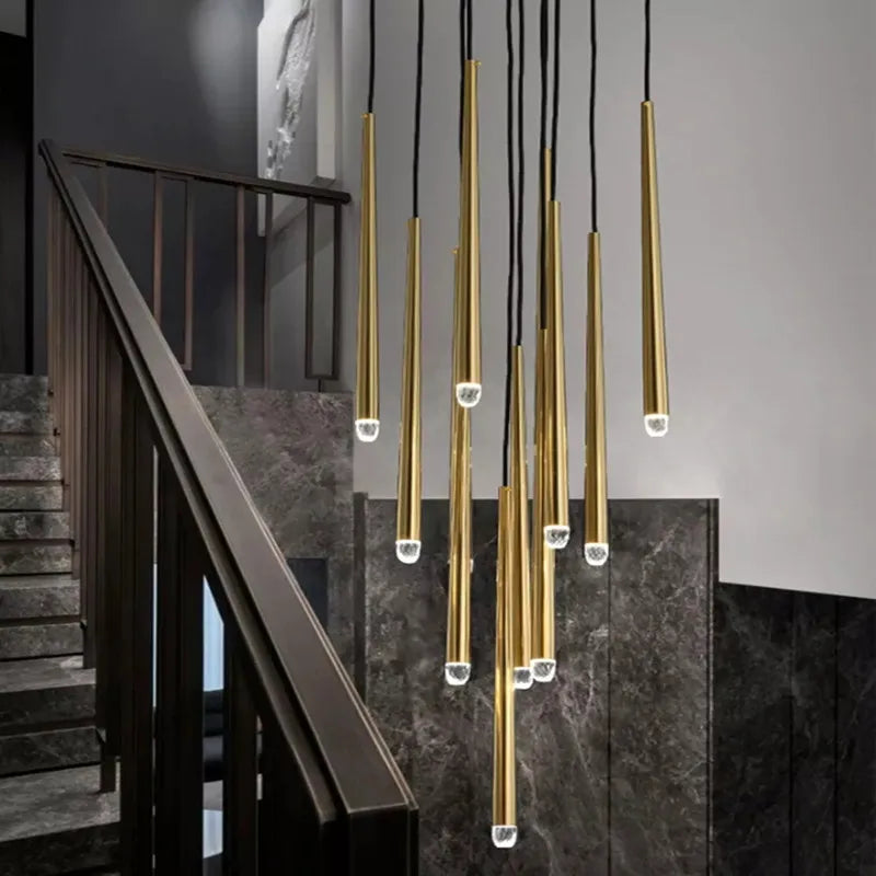 Modern crystal chandelier for elegant indoor lighting - vue 4 sur 17