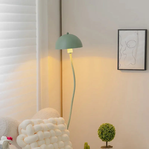 Creative Danish retro floor lamp with floral style and soft ambience - vue 3 sur 6