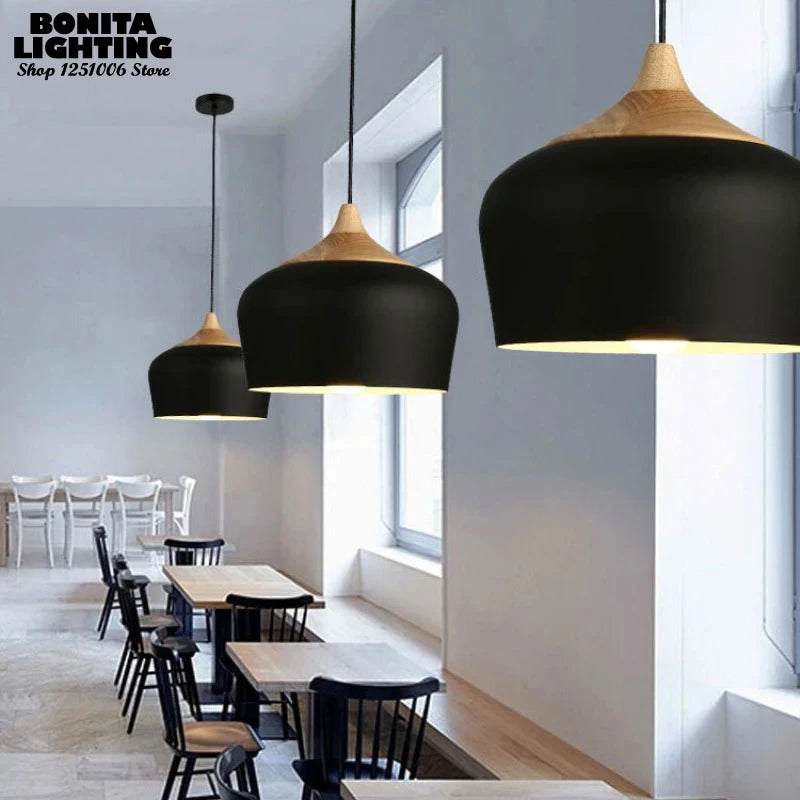 Nordic design wooden chandelier for modern lighting