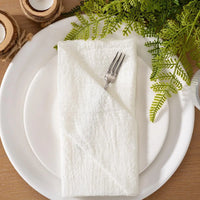 Pastoral style cotton gauze napkin