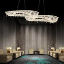 Clear crystal chandelier with creative and elegant design