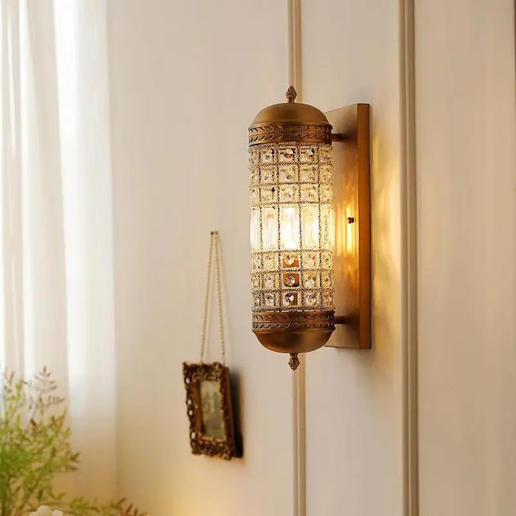 Vintage LED wall light for elegant interior