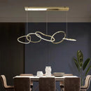 Modern gold stainless steel pendant light for artistic décor