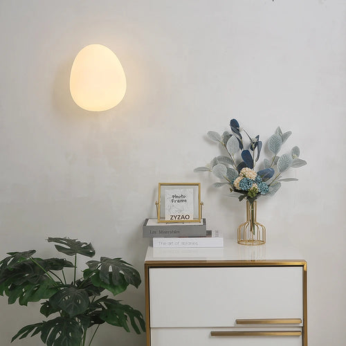 Modern ceiling light with white acrylic shade for dining room and home decor - vue 5 sur 8