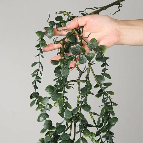 Artificial eucalyptus rattan leaves for indoor and outdoor decoration - vue 3 sur 13