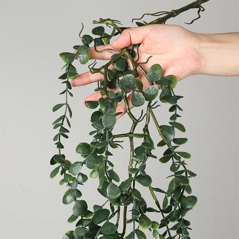 Artificial eucalyptus rattan leaves for indoor and outdoor decoration - vue 3 sur 13