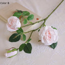 3 artificial rose heads for wedding and bedroom decor
