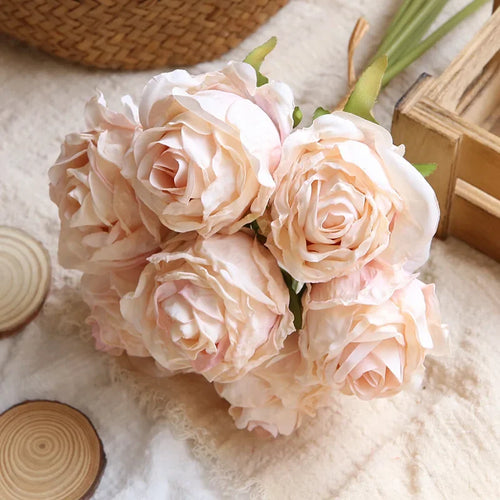 Artificial rose bouquet for decoration and photography - vue 10 sur 13