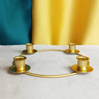 Elegant and festive Advent wreath candle holder and decorative calendar