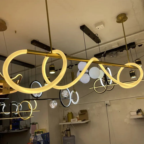Nordic designer LED dimmable chandelier for indoor use - vue 7 sur 25