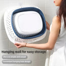 plastic foldable laundry basket for home storage