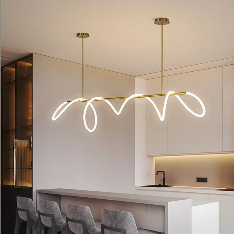 Nordic designer LED dimmable chandelier for indoor use - vue 5 sur 25