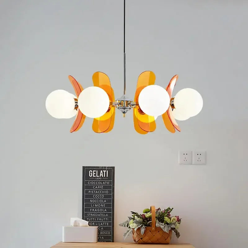 Modern glass pendant light for hotel and restaurant decor
