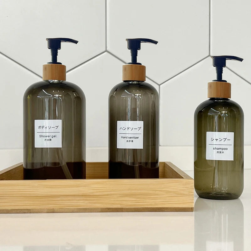 refillable pump bottle for shampoo and shower gel - vue 5 sur 33