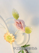 Modern floral wall light for warm decorative lighting