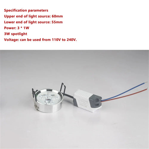 European style recessed spotlight for indoor lighting
