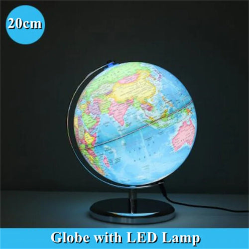 globe terrestre anglais lumineux avec impression HD et rotation 360 degrés - vue 7 sur 6