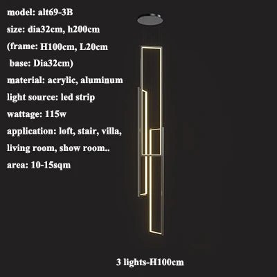 Modern Nordic ceiling light for lofts and creative spaces