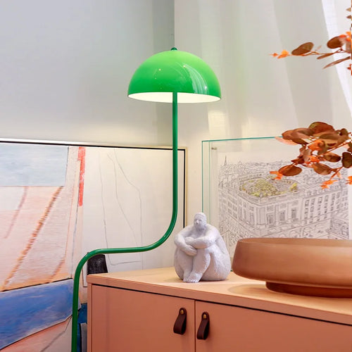 designer table lamp in the shape of a glass bean sprout - vue 4 sur 10