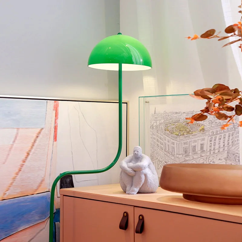 designer table lamp in the shape of a glass bean sprout - vue 4 sur 10