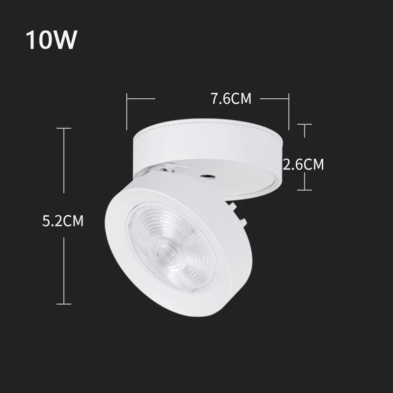 spot led pliable encastrable en aluminium pour maison ou bureau - vue 9 sur 12