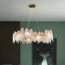 Modern crystal LED chandelier with elegant design for interior decoration