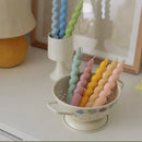 spiral scented candle for aromatherapy and festive decoration