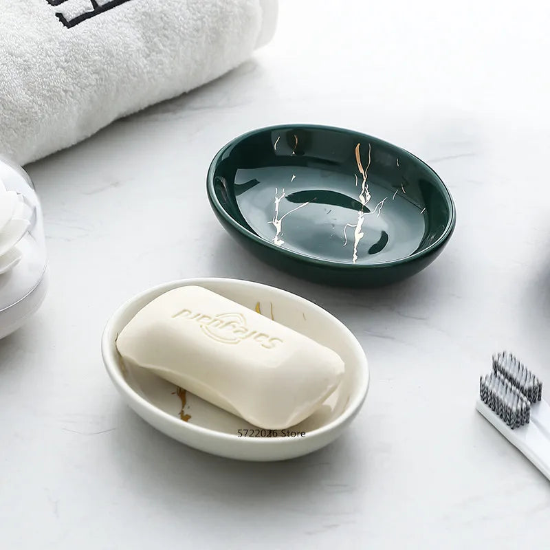 decorative ceramic bathroom set with accessories - vue 6 sur 24